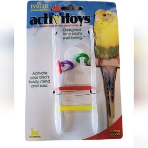 Activitoys 2 Rung Bird Toy Ladder with Rings